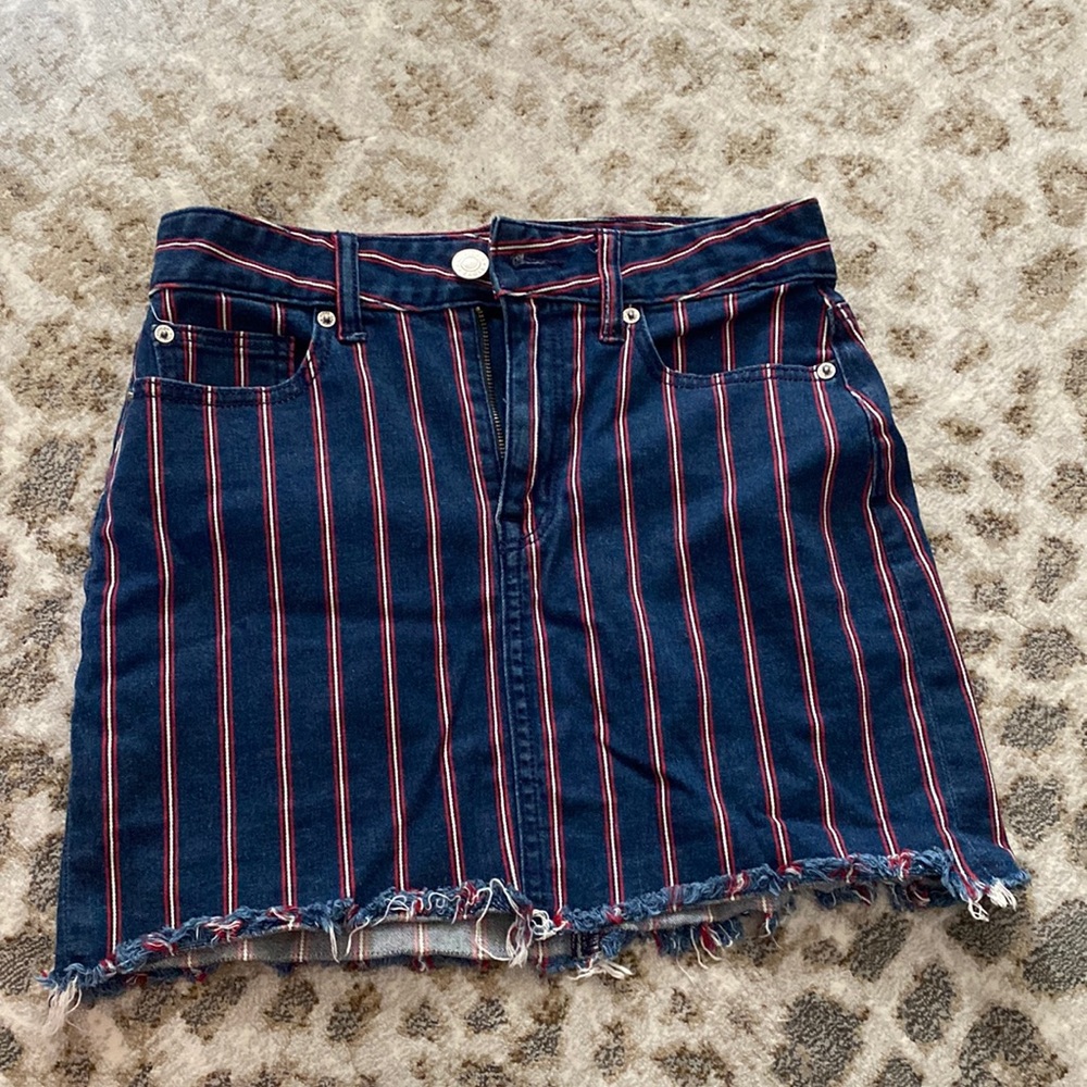 Red white and blue skirt